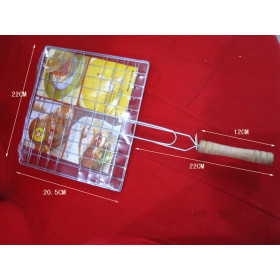 Outdoor barbecue Four hamburgers clip UD16084